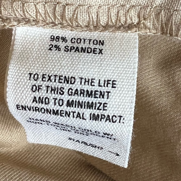 ALEX MILL City Cargo Pant Heavyweight Twill Light Khaki Brown NEW - Picture 9 of 9